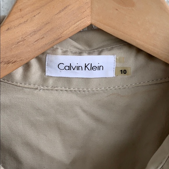 Calvin Klein Dresses Calvin Klein Khaki Utility Bodycon Dress Poshmark